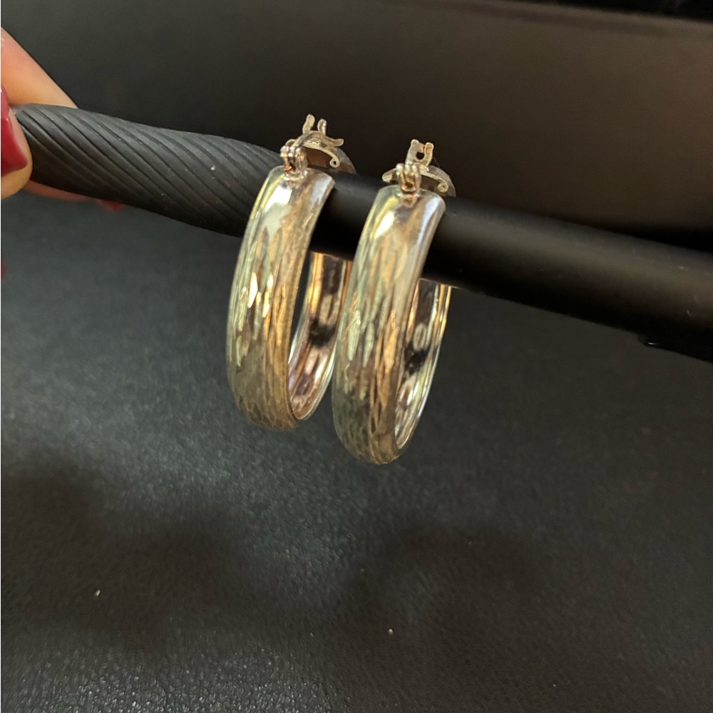 Elegant Silver Hoop Earrings